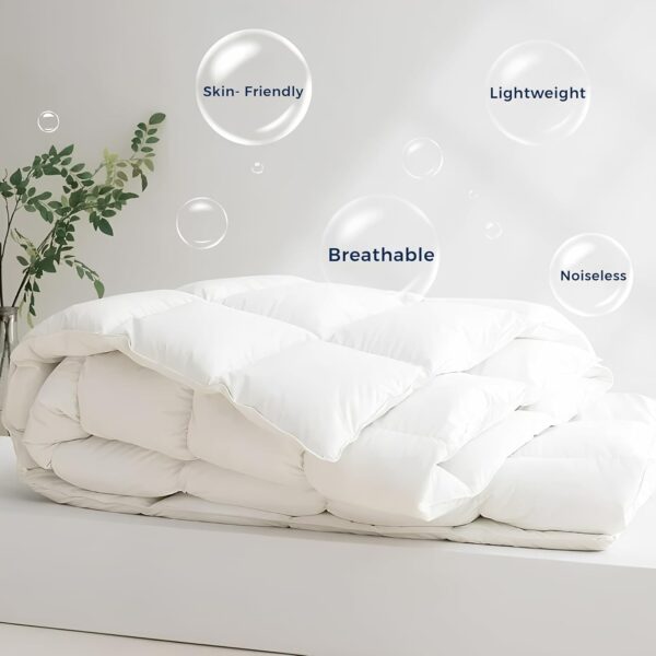 Infini Homes Microfiber Duvet | King Size | White | Soft, Lightweight, and Luxurious