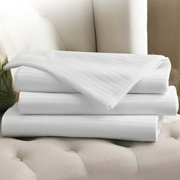 Infini Collection Premium White Fitted Sheet Experience Plush Comfort and Perfect Bedding Fit