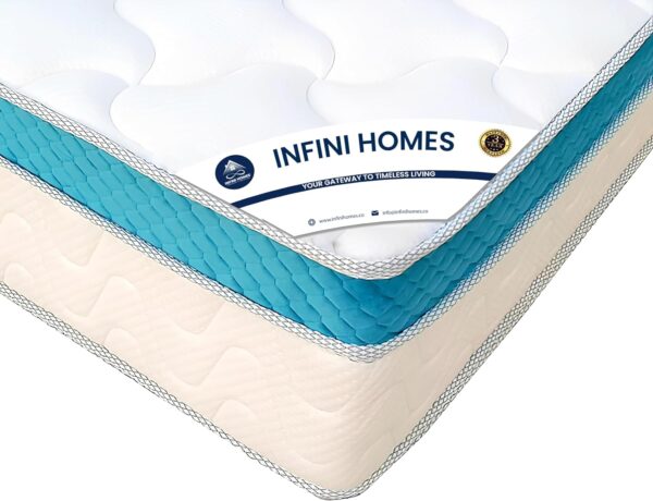 INFINI HOMES Premium High Density Foam Pocket Spring Mattress